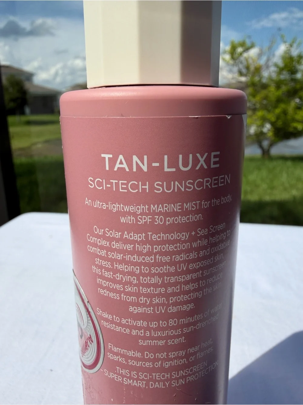 TAN-LUXE Sci-Tech Sunscreen SPF 50 Marine Mist Body 6.76 oz NIB